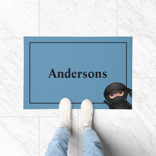 リトル忍者戦士オンブルー ドアマット (室内)