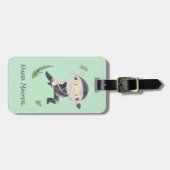 リトル忍者戦士 – 追加名前をカスタムする 子供へ ラゲッジタグ (正面横)