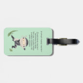 リトル忍者戦士 – 追加名前をカスタムする 子供へ ラゲッジタグ (裏面横)