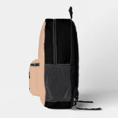 リトル忍者男の子かわいいパーソナライズ学校 プリントバックパック (右)