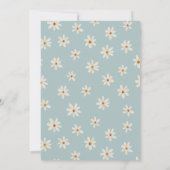 リトル恋しく思ア・ワン・ダーフルデイジー1歳の誕生日 招待状 (裏面)