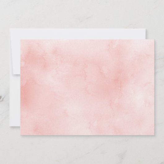 リトル恋しく思ア・ワン・ダーフル・ガール1st誕生日招待状 招待状 (裏面)