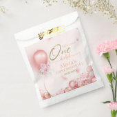 リトル恋しく思ア・ワン・ダーフル・ピンク・フローラ1st誕生日 フェイバーバッグ (封をした状態)