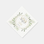 リトル恋しく思オダフルエレガントガールファースト誕生日 スタンダードカクテルナプキン (角)