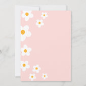 リトル恋しく思オネダフル | フォトフラワー1回目の誕生日 招待状 (裏面)