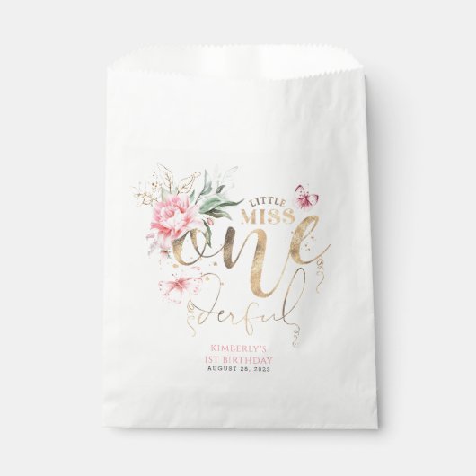 リトル恋しく思オネダーフルかわいいフローラ1st誕生日 フェイバーバッグ