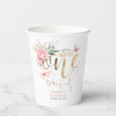 リトル恋しく思オネダーフルかわいいフローラ1st誕生日 紙コップ (裏面)