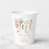リトル恋しく思オネダーフルかわいいフローラ1st誕生日 紙コップ (正面)