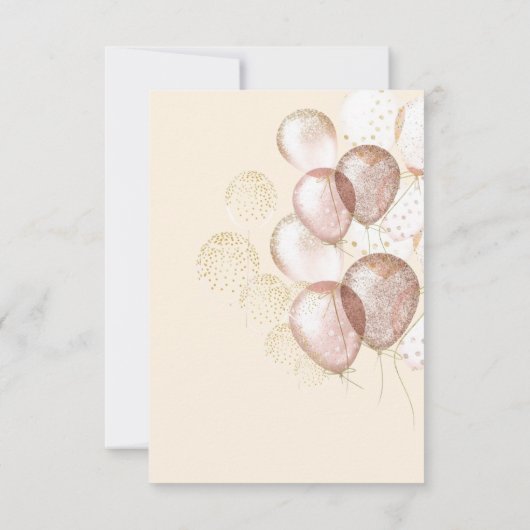 リトル恋しく思オネダーフルクラウンプリンセス第1誕生日 招待状 (裏面)