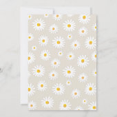 リトル恋しく思オネダーフルデイジークレムサンド誕生日 招待状 (裏面)