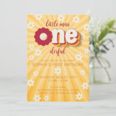 リトル恋しく思オネダーフルデイジーファースト誕生日インビタット 招待状 (スタンド正面)