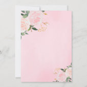 リトル恋しく思オネダーフルファースト誕生日招待状 招待状 (裏面)