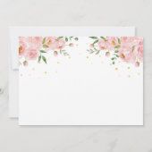 リトル恋しく思オネダーフルフローラ誕生日招待状 招待状 (裏面)