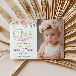 リトル恋しく思オネダーフルフローラ誕生日招待状 招待状