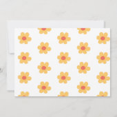 リトル恋しく思オネダーフルレトログルーヴィファースト誕生日 招待状 (裏面)