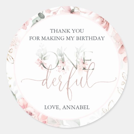 リトル恋しく思オネダーフル丸シール ラウンドシール (正面)