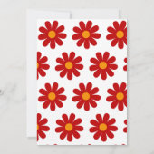 リトル恋しく思オネダーフル女の子1st誕生日 招待状 (裏面)