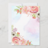 リトル恋しく思オネダーフル子猫1歳の誕生日 招待状 (裏面)