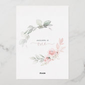 リトル恋しく思オネダーフル実在フォイル招待状 箔招待状 (裏面)