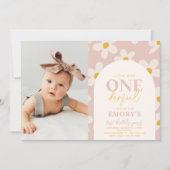 リトル恋しく思オネダーフル招待状 |レトロ花 招待状 (正面)