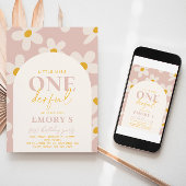 リトル恋しく思オネダーフル招待状 |レトロ花 招待状