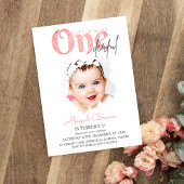 リトル恋しく思オネダーフル1歳の誕生日の招待 招待状