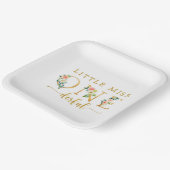 リトル恋しく思オネダーフル1歳の誕生日 ペーパープレート (傾斜あり)