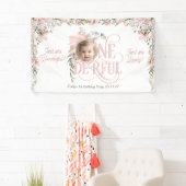 リトル恋しく思オネダーフル、ワイルドフラワー1歳の誕生日 横断幕 (インサイチュ)