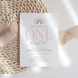 リトル恋しく思オネダーフルBohoレインボー1日 招待状