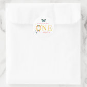 リトル恋しく思オネダーフルBoho Butterfly 1st誕生日 ラウンドシール (バッグ)