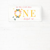 リトル恋しく思オネダーフルBoho Butterfly 1st誕生日 横断幕 (インサイチュ)