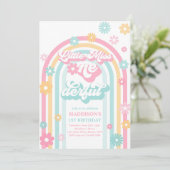 リトル恋しく思オネダーフルGroovy Rainbow 1st誕生日 招待状 (スタンド正面)