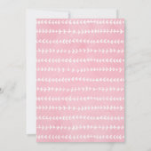 リトル恋しく思オ・ダーフルフローラ誕生日招待状 招待状 (裏面)