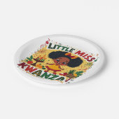 リトル恋しく思クワンザアフロアメリカンクワンズ伝統 ペーパープレート (アングル)