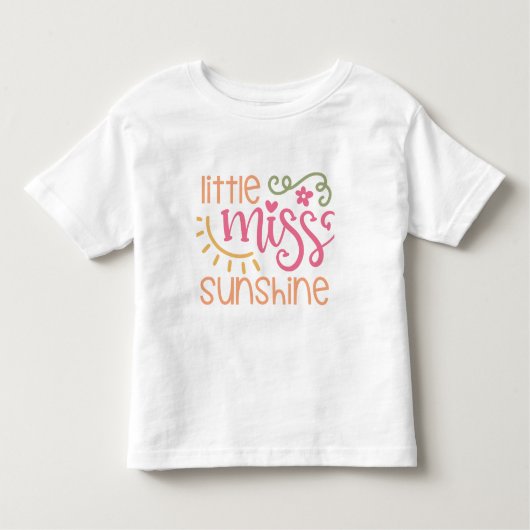 リトル恋しく思サンシャインガールの幼児Tシャツ トドラーTシャツ (正面)