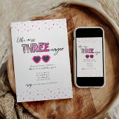 リトル恋しく思スレエンガーの3番目の誕生日招待状 招待状