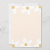 リトル恋しく思スレーナーピンクデイジー誕生日 招待状 (裏面)