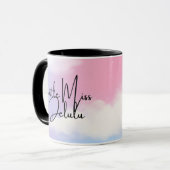 リトル恋しく思デルルガーリーパステルピンクマグ マグカップ (正面左)