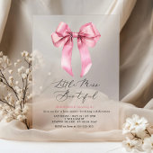 リトル恋しく思ボウティフィールピンクボーガール誕生日 アクリル招待状