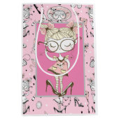 リトル恋しく思ボスガール ミディアムペーパーバッグ (正面)