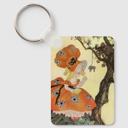 リトル恋しく思マフェット&スパイダーマザーグースヴィンテージ キーホルダー (正面)