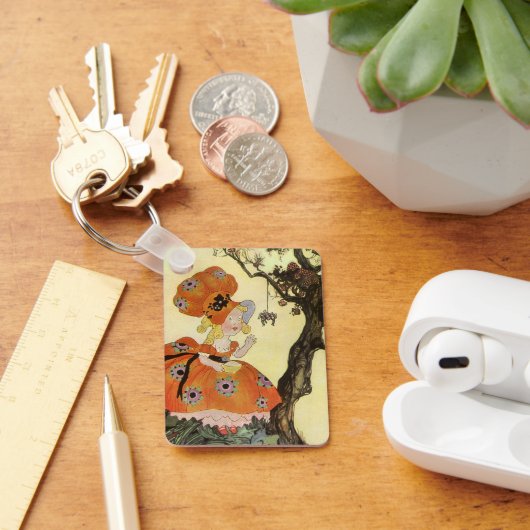 リトル恋しく思マフェット&スパイダーマザーグースヴィンテージ キーホルダー (デスク)