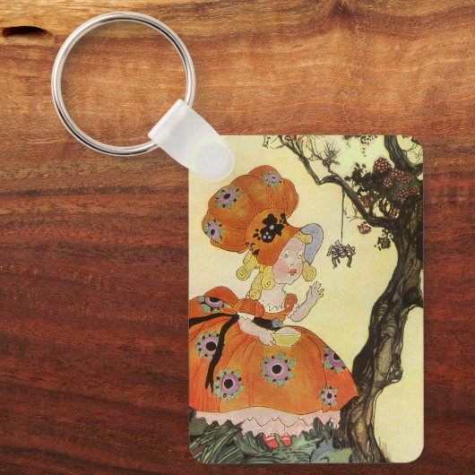 リトル恋しく思マフェット&スパイダーマザーグースヴィンテージ キーホルダー (正面)