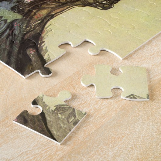 リトル恋しく思マフェット&スパイダーマザーグースヴィンテージ ジグソーパズル (側面)