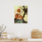 リトル恋しく思マフェット&スパイダーマザーグースヴィンテージ ポスター (キッチン)