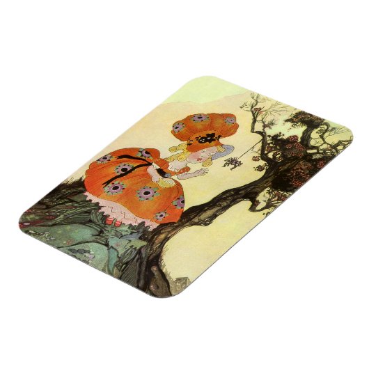 リトル恋しく思マフェット&スパイダーマザーグースヴィンテージ マグネット (左側)