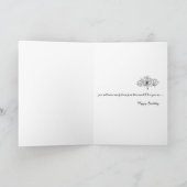 リトル恋しく思マフェッ親愛ドド誕生日 カード (内部)