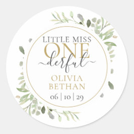 リトル恋しく思ミスター・ワンダーフル・ボーイ・ファースト・誕生日 ラウンドシール