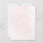 リトル恋しく思ワンダーフルピンク1st誕生日パーティー請求書 招待状 (裏面)