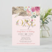 リトル恋しく思ワンダーフルボホフローラファースト誕生日 招待状 (スタンド正面)